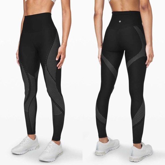 lululemon athletica Pants - lululemon Black Mapped Out High Rise Tight 28” Size 2